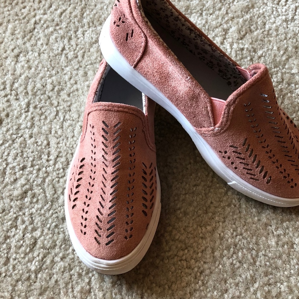 Flat Suede Slip-ons